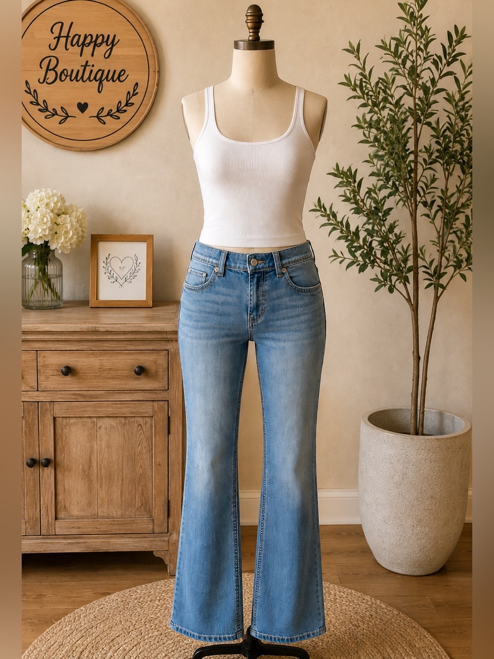 Seven7 Jeans Light Blue Flare Jeans - Women’s Wide Leg